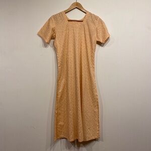 Fabindia Pink Embroidered Floral Short Sleeve Kurta Size Small